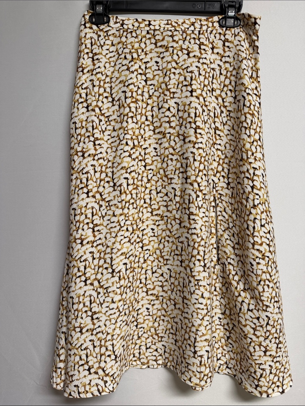Banana Republic Factory Animal Print Front Slit Skirt Size Small